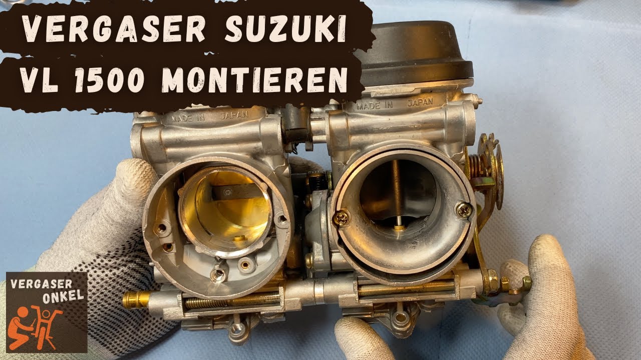 Vergaser Suzuki VL1500 BJ 98-04 montieren, ausführlich erklärt vom Vergaseronkel