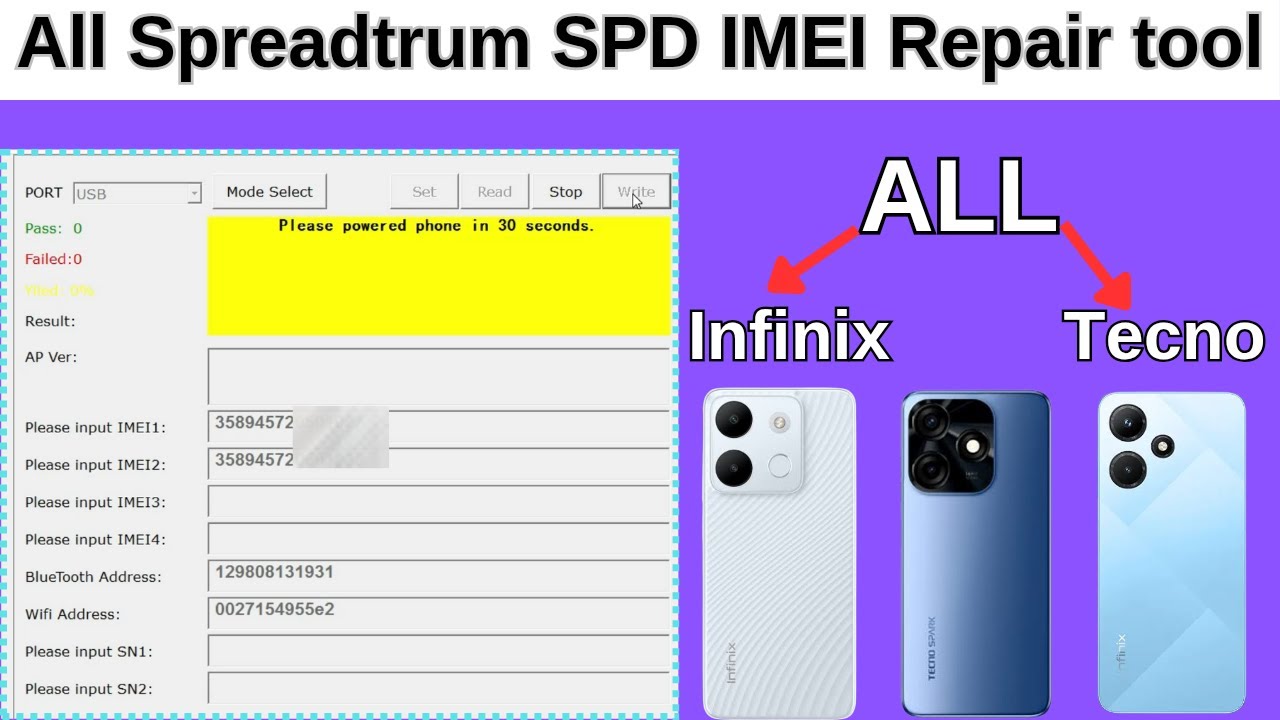 All Spreadtrum SPD IMEI Repair Free  tool / Infinix,Tecno spd imei repair