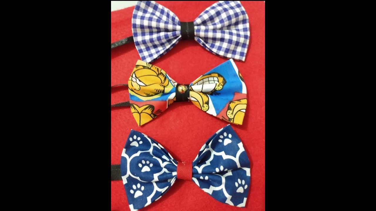 Renda Extra - Como Fazer Gravata Borboleta Pet #rendaextra