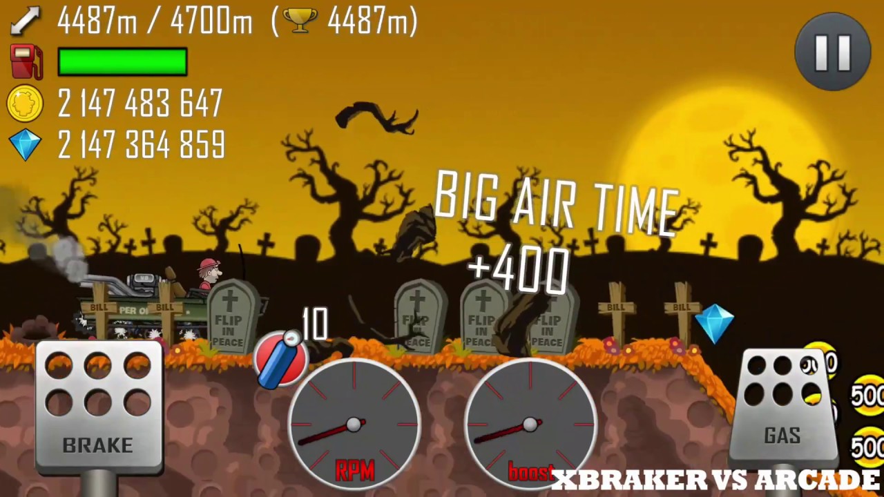 Hill Climb Racing : Super OFFROAD - HAUNTED map | Halloween Pumpkin And Zombie Obstacle