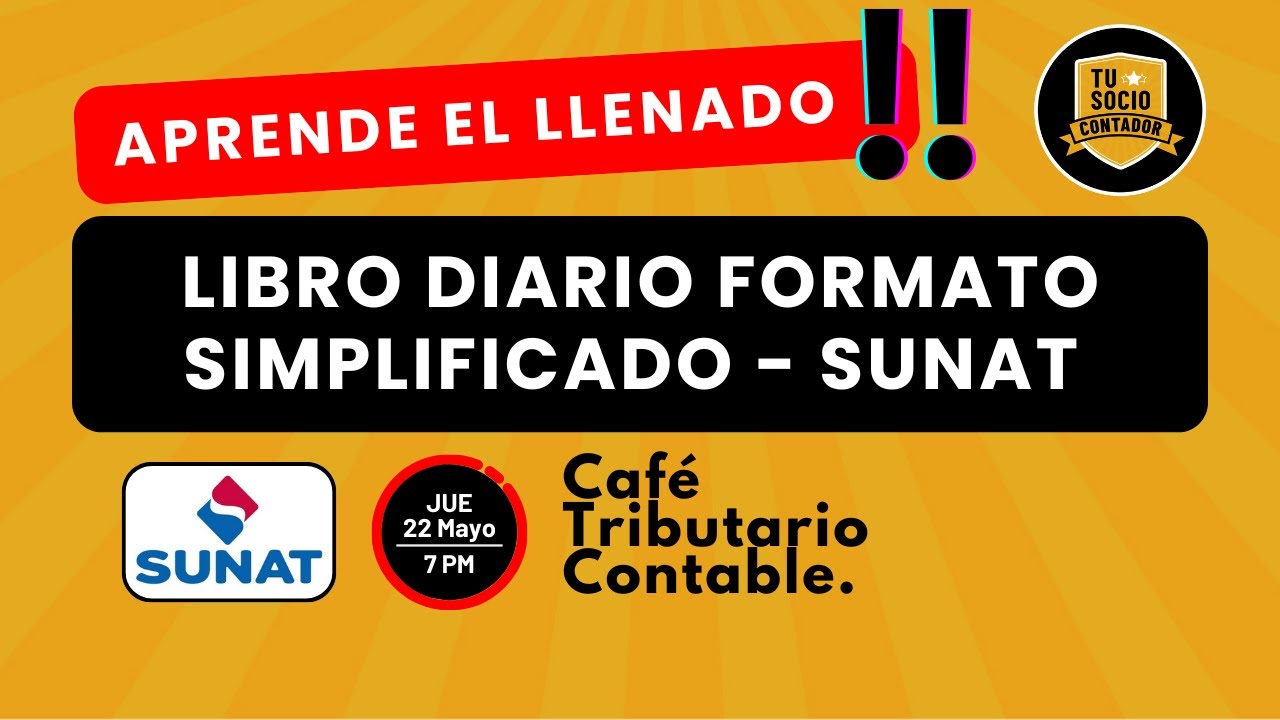 LLENADO DEL LIBRO DIARIO SIMPLIFICADO SUNAT