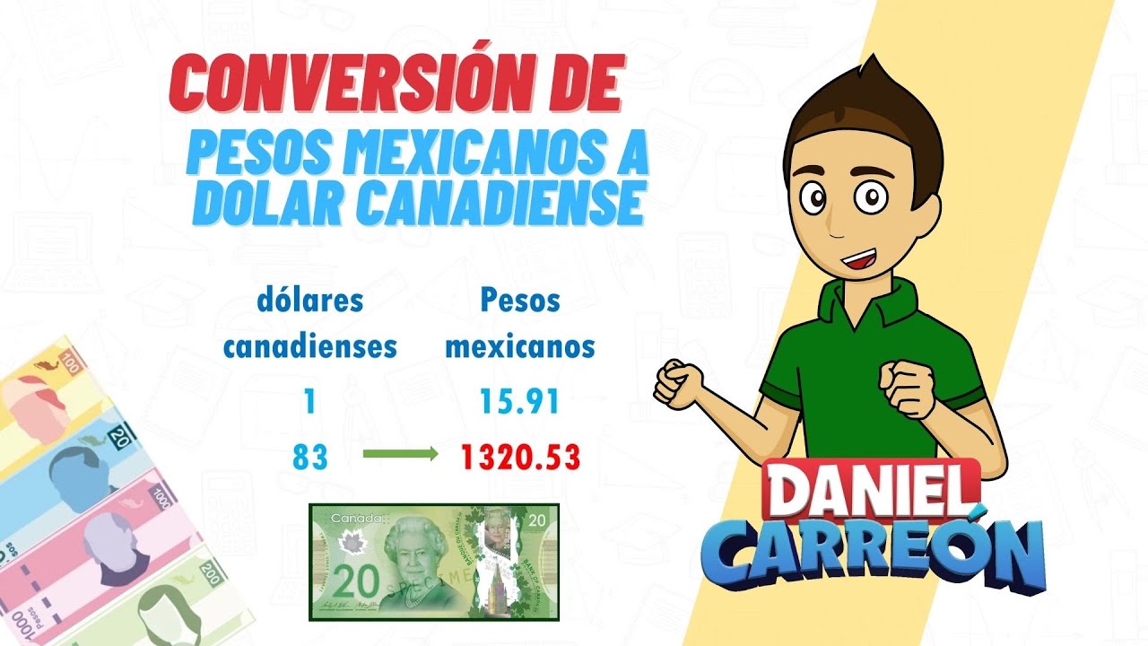 CONVERSIÓN DE PESOS A DOLAR CANADIENSE