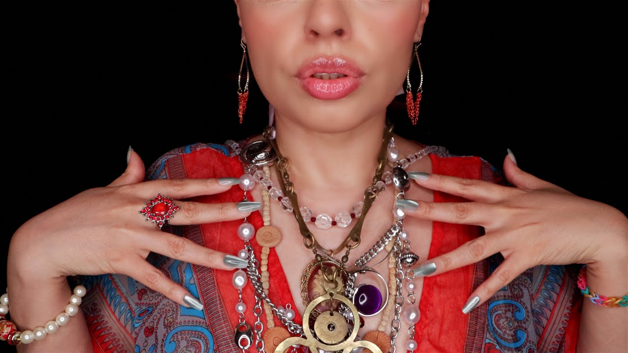 ASMR| Necklace Collection #2 - Tingles for the Jewelry Lovers - Jingly Sounds, Scratching & Tapping