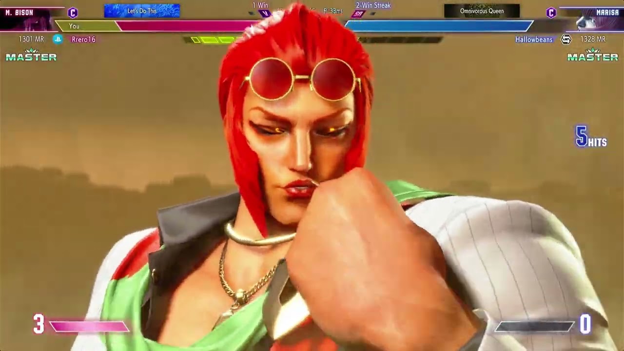 M.Bison Vs Marisa Street Fighter 6 Gameplay Low Masters - 2026 Scixor Kick Adventures