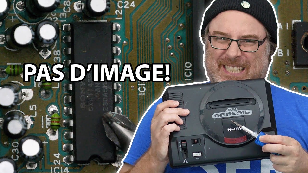 RÉPARER une SEGA Genesis avec SON mais sans IMAGE!