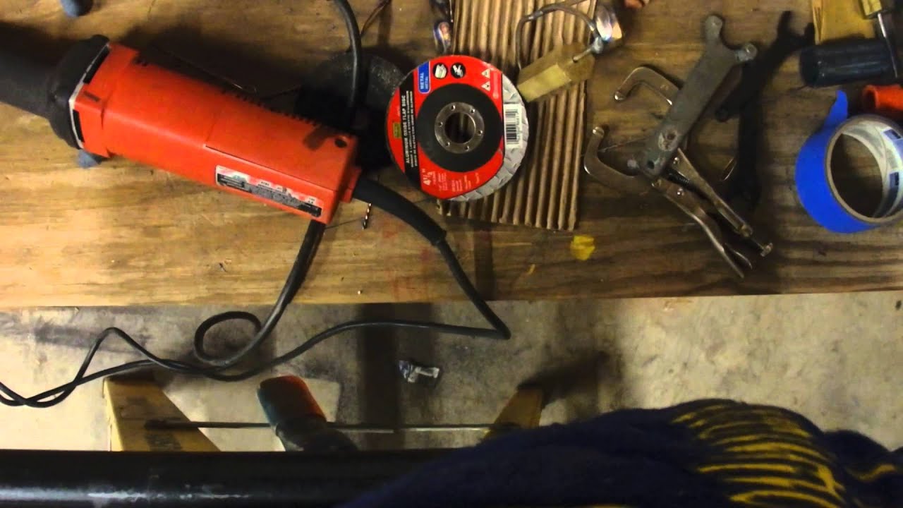 Fish Mouthing Tubing with a Grinder (Target Stand from Water Pipe)