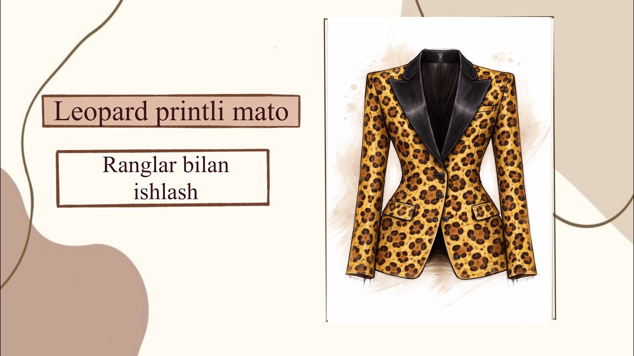 Leopard printli mato | Ranglar bilan ishlash
