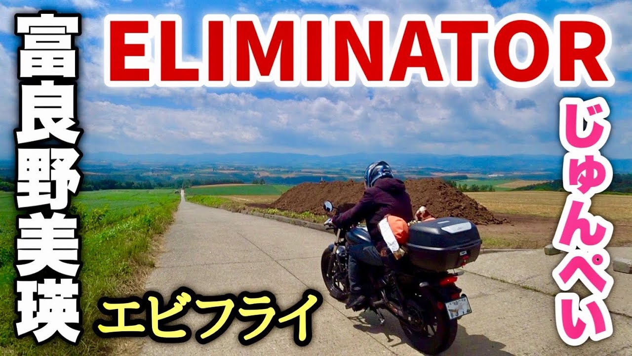 【北海道】プリプリ巨大海老フライ！美瑛の行列店で食べてきた_ELIMINATOR乗りの視聴者さんとCB650Rで北海道ツーリング