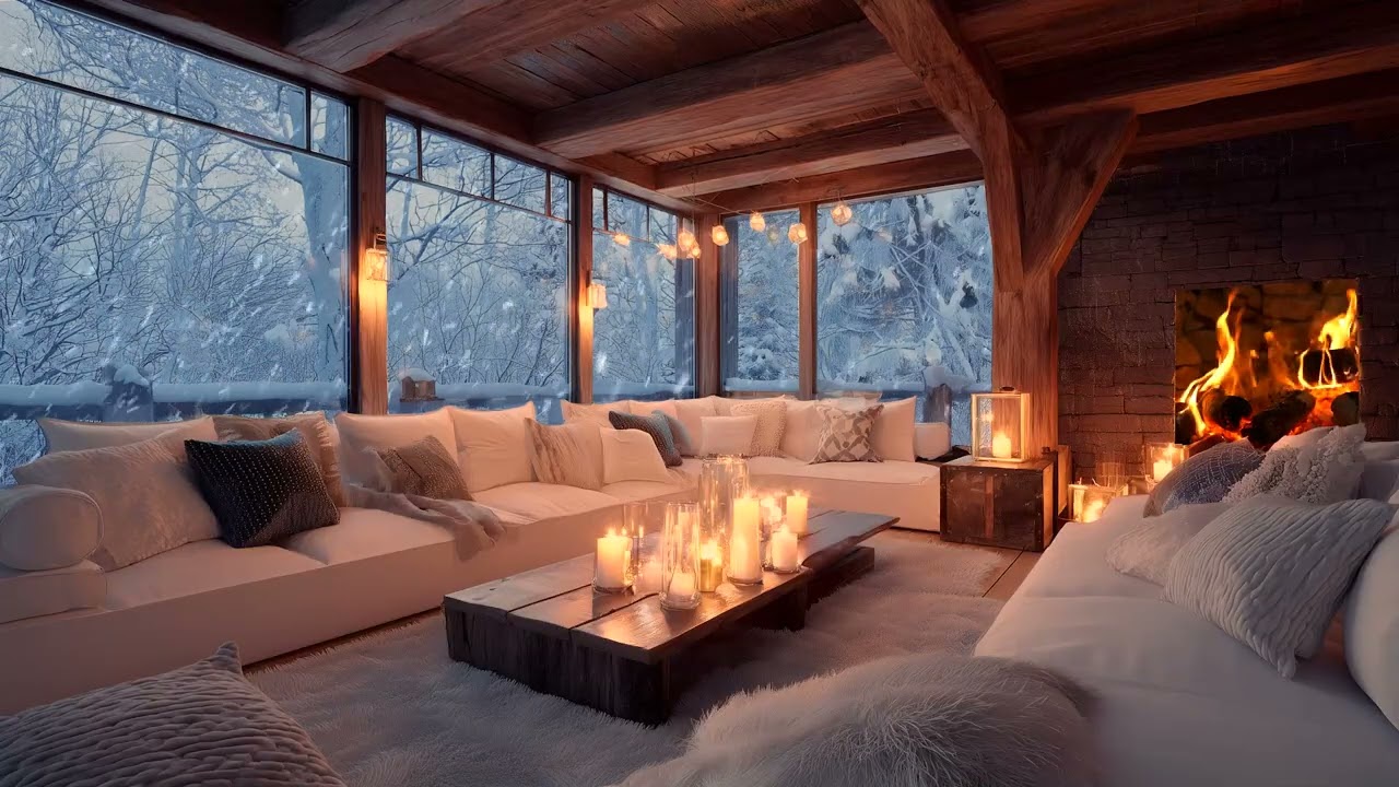 Soft Winter Piano Evening – Peaceful Ambience for Deep Sleep & Relaxation