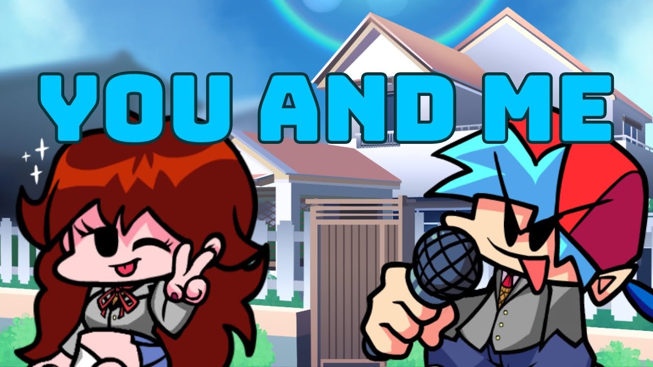 FNF You And Me (Sayori Mix) But Girlfriend (Gf) And Boyfriend (Bf) Sing It | Ddto Plus Cover