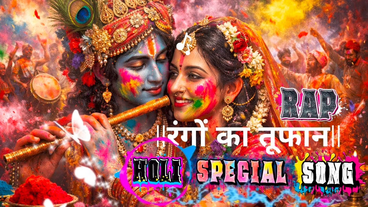||रंगों का तूफान|| HOLI SPECIAL RAP SONG #viral #trandingmusic #exploremusic #youtubemusic #1kviwes 