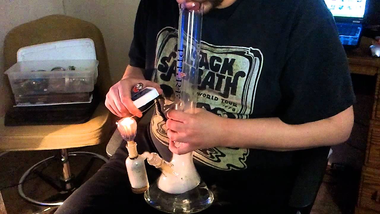Milky Phire with Ashcatcher Bong Hit