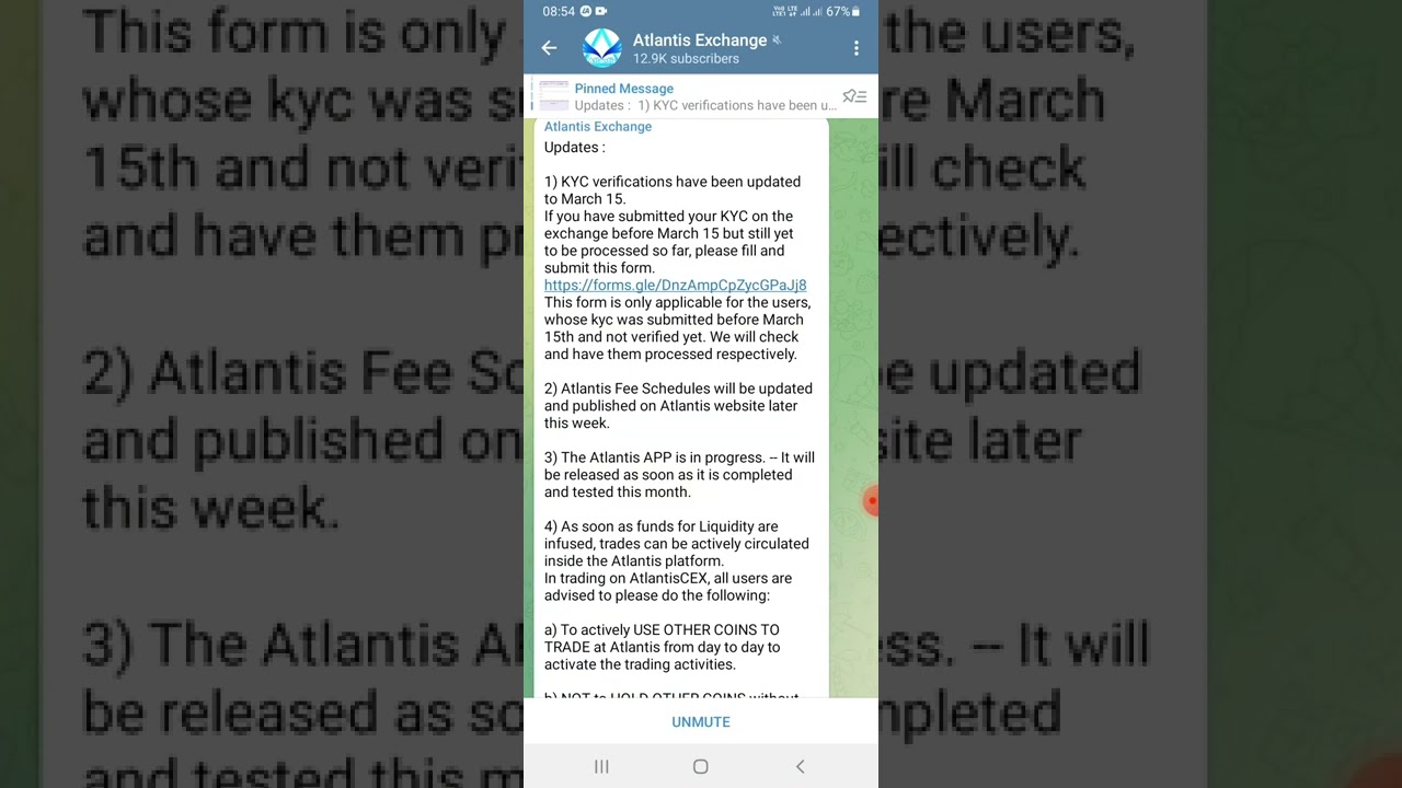 Atlantis Exchange KYC verification Updates//Atlantis APP Launch Time