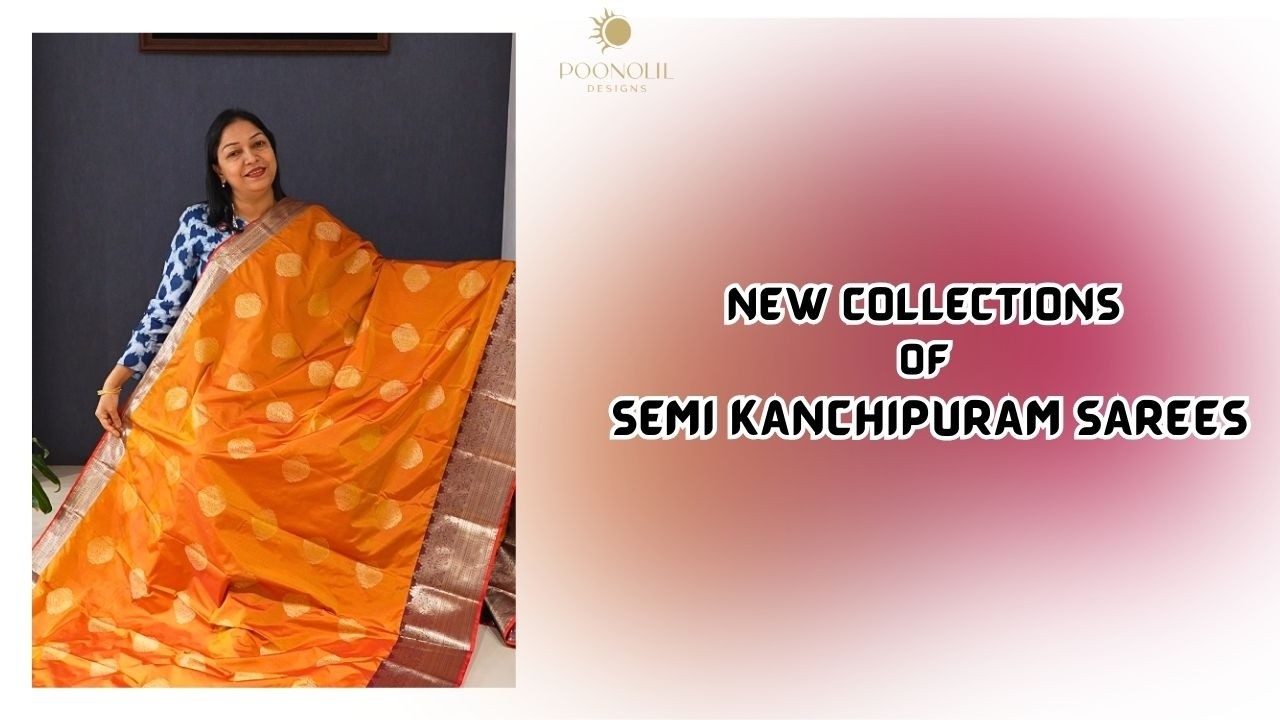 NEW COLLECTIONS SEMI KANCHIPURAM SAREES PART 2