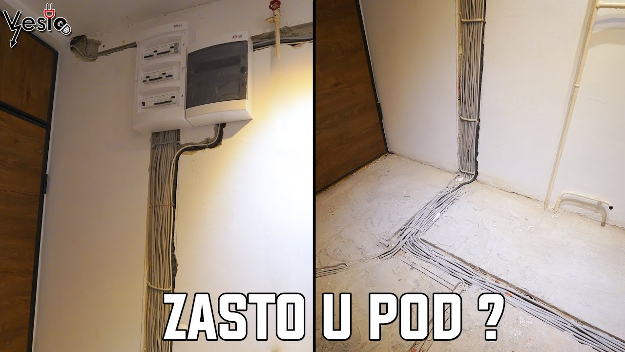 Postavio sam elektricnu instalaciju u pod