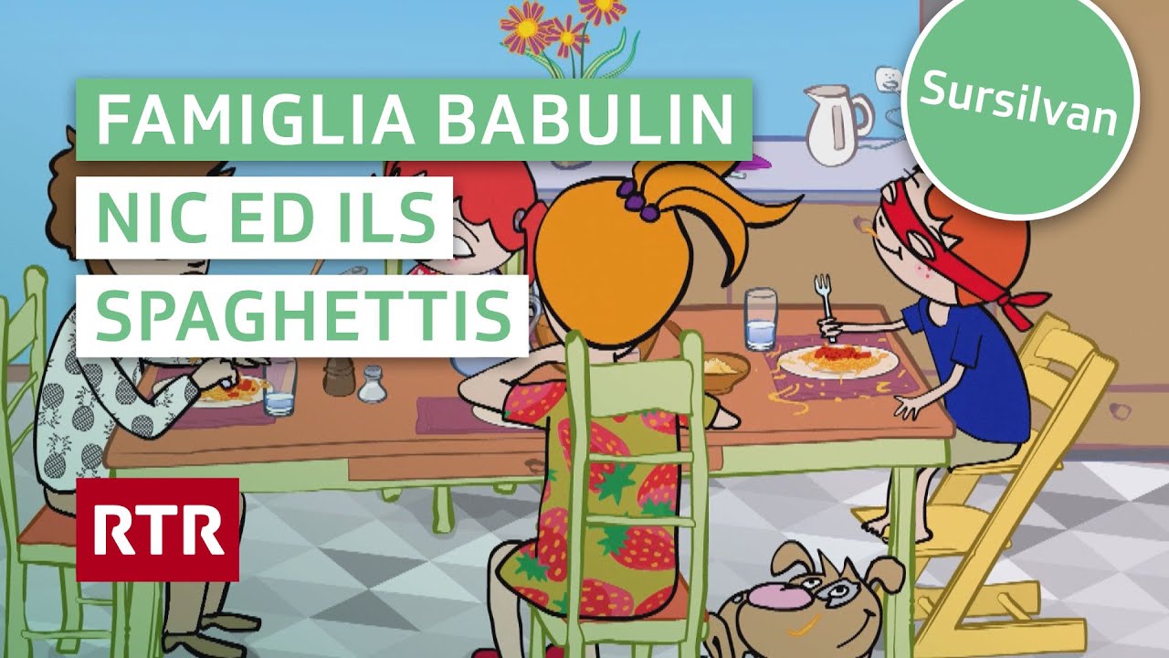Famiglia Babulin: Nic ed ils spaghettis (Sursilvan) | RTR Uffants | Geschichten f&uuml;r Kinder