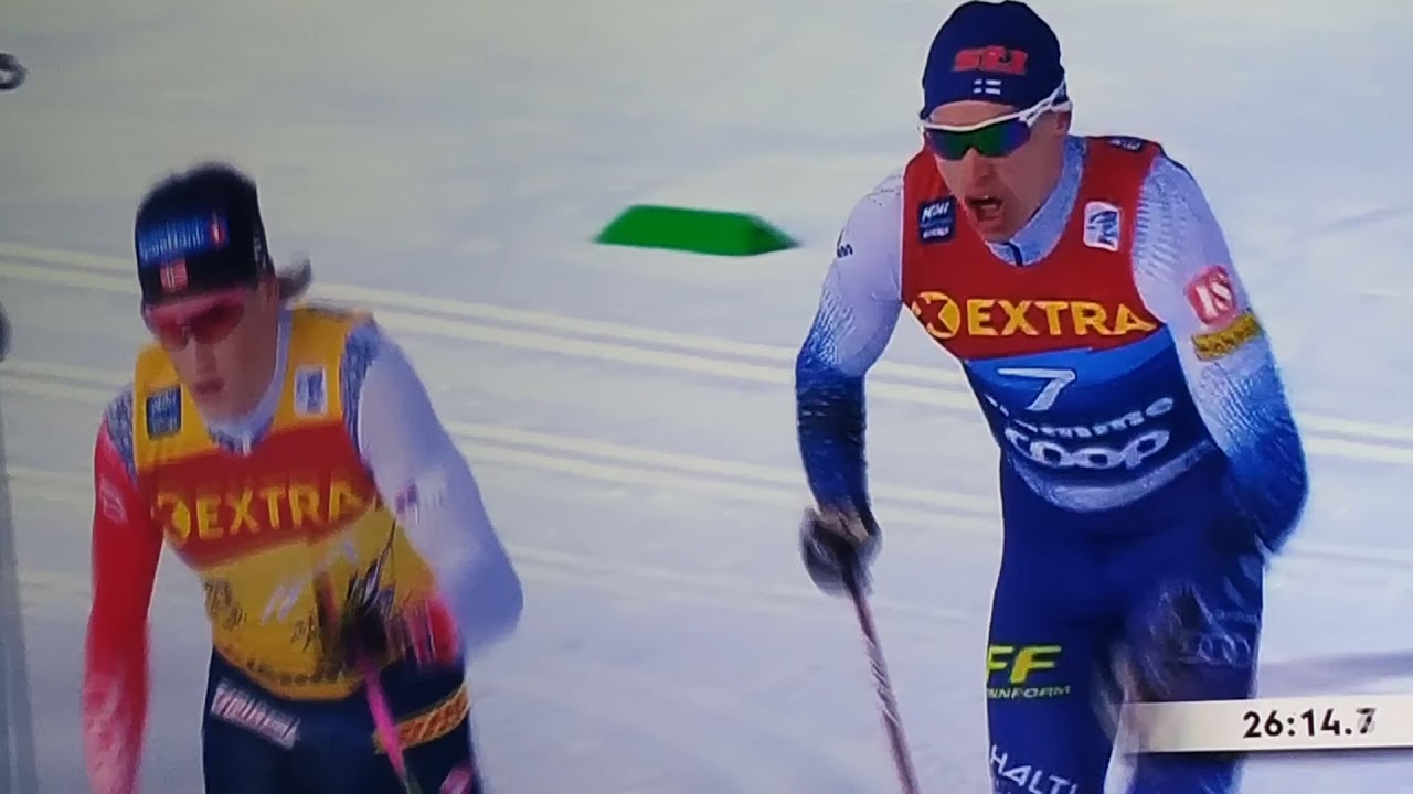 Tour de Ski. 15 km Fellesstart, menn. Johannes Klæbo win.  Val di Fiemme, Italia.