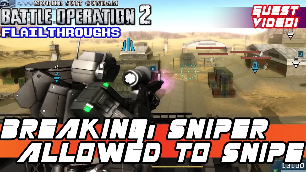 Gundam Battle Operation 2 Guest Video! GM Sniper II White Dingo Actually Gets To Snipe!