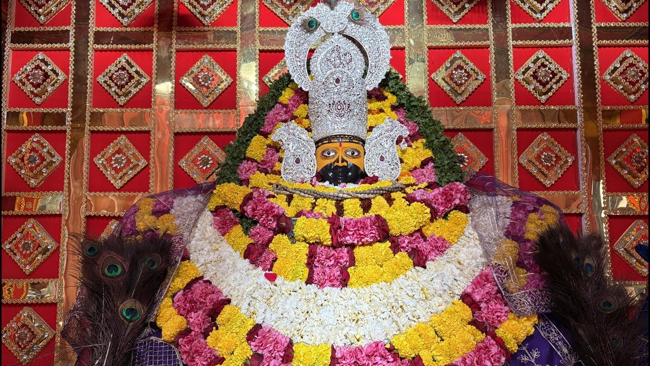 श्री खाटू श्याम जी की श्रृंगार आरती खाटू खोड़ाधाम मंदिर गाजियाबाद #shyam #khatushyam #live #darshan