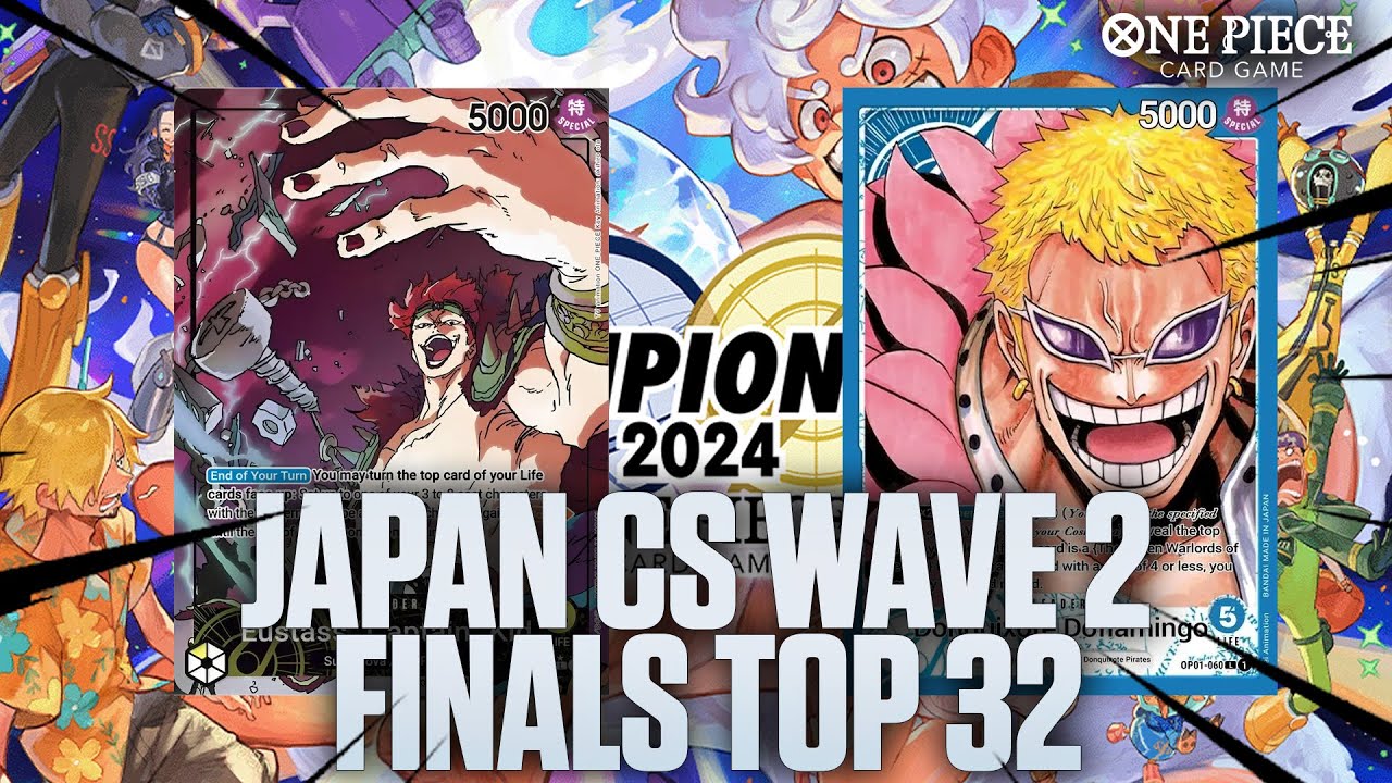 [OP10] JAPAN CS WAVE 2 FINALS TOP 32! Blue Doflamingo vs Yellow Kid | One Piece Trading Card Game