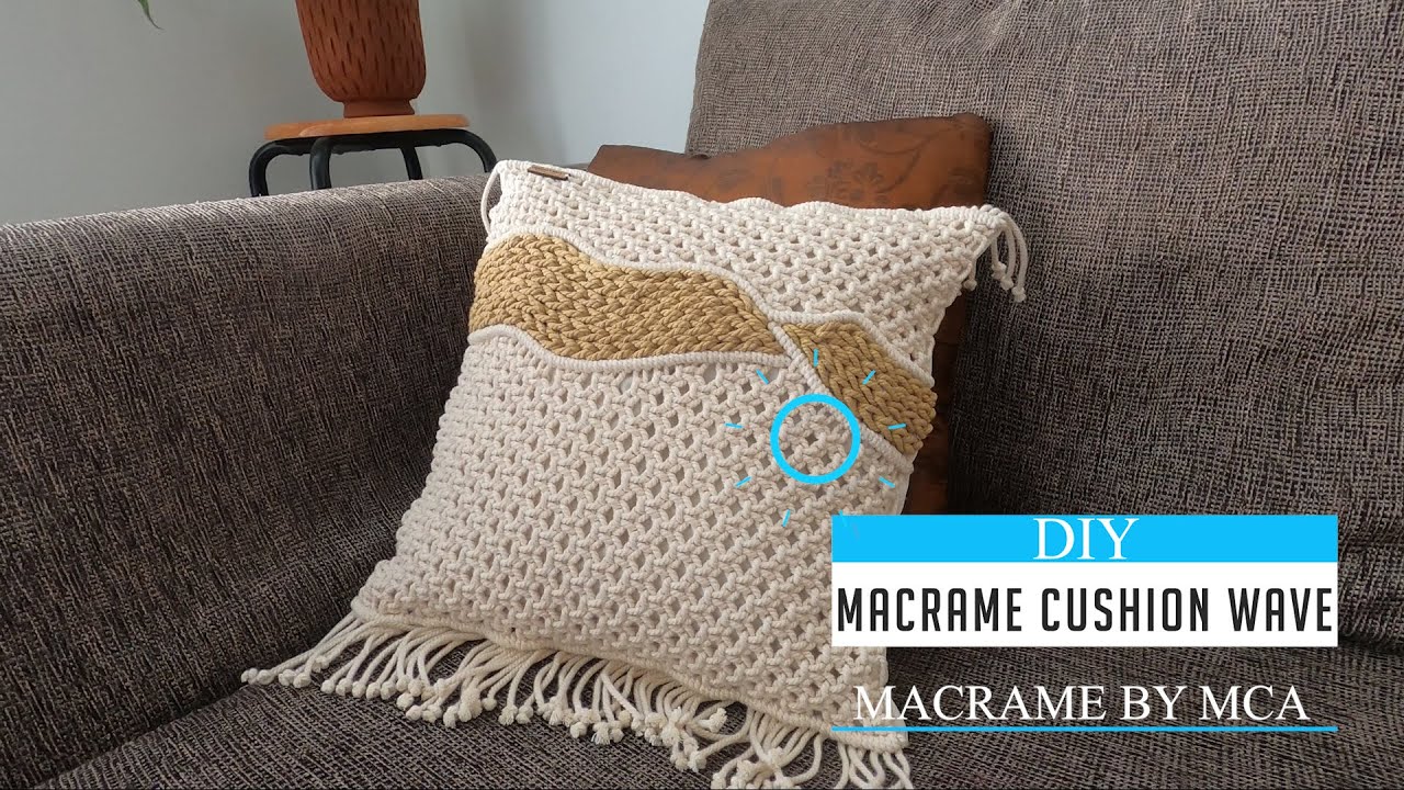 DIY Macrame Cushion | Membuat Sarung Bantal Macrame Part 2