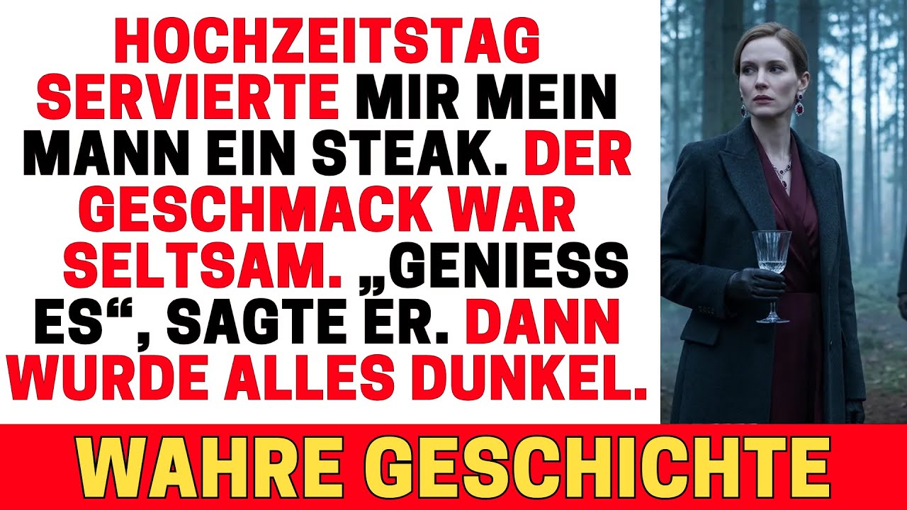 ZUM 10. HOCHZEITSTAG WAR DAS STEAK VERGIFTET. STATT INS KRANKENHAUS BRACHTE ER MICH IN DEN WALD.