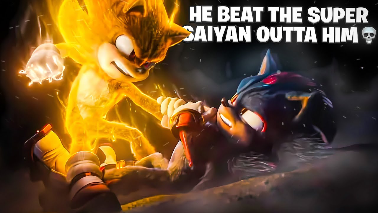 When SONIC and SHADOW ran a Dragon Ball Z level FADE