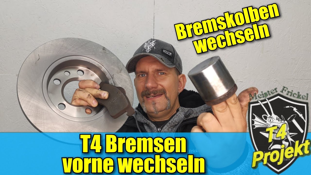 T4 Bremsen & Bremskolben vorne wechseln
