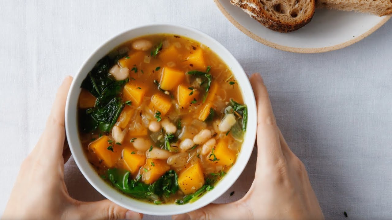 Tuscan White Bean and Butternut Squash Soup