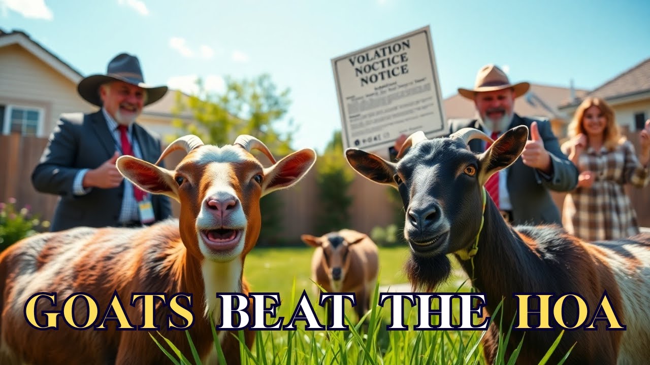 HOA Tried to Ban My Backyard Goats — They Became the Neighborhood’s Lawn Care Heroes