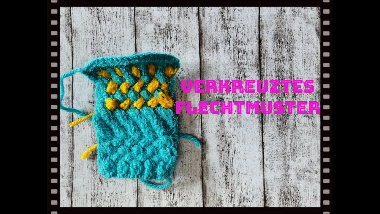 Süßes verkreuztes Flechtmuster stricken