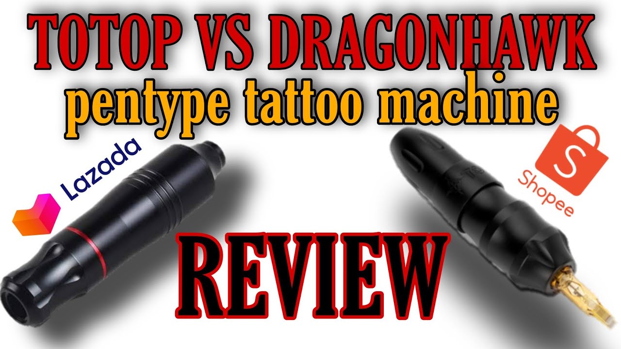 MURANG PENTYPE TATTOO MACHINE FROM SHOPEE DRAGONHAWK TOTOP TATTOO MACHINE