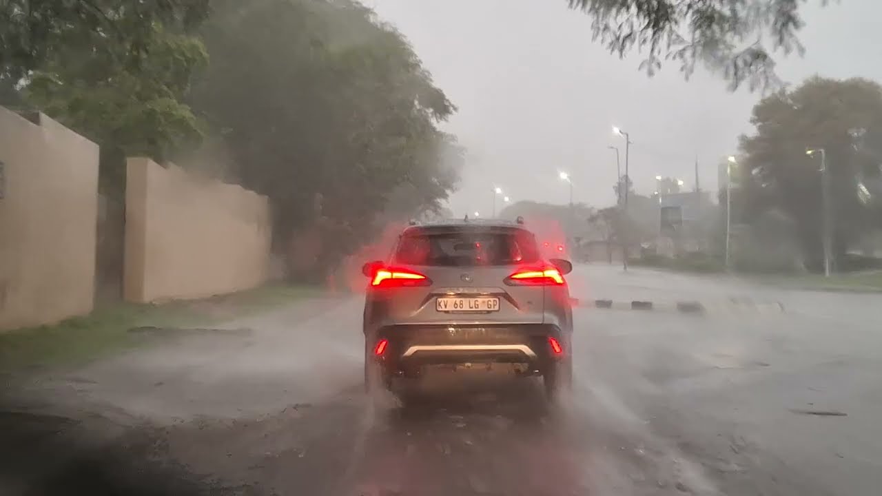 Sunninghill to Sandton Evening Rain Drive, Johannesburg, South Africa