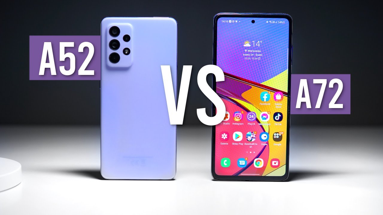 Samsung Galaxy A52 vs A72 - Kt&oacute;ry LEPIEJ WYBRAĆ? - TEST - POR&Oacute;WNANIE i Opinie - Mobileo [PL]