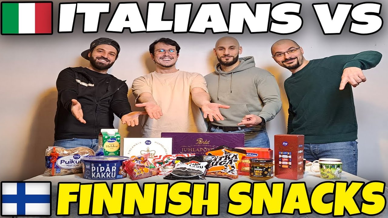 Italians Try Finnish Snacks for the First Time 🇮🇹🇫🇮😳