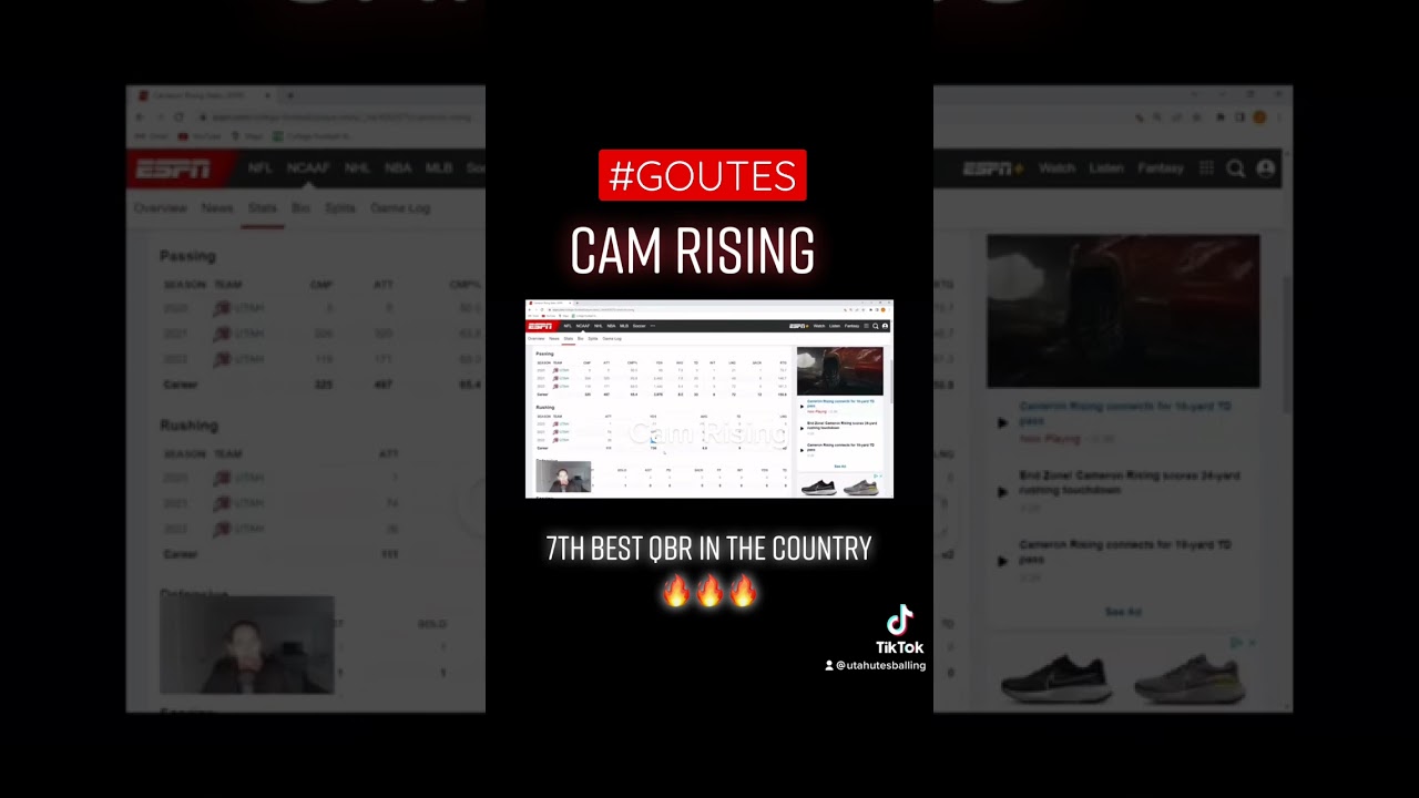 Cam Rising is an animal! Utah Vs USC