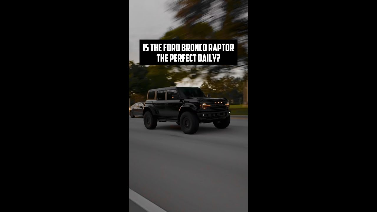 The Ford Bronco Raptor is a Horrible Daily Driver! #dailydriver #carreview #fordbronco #shorts