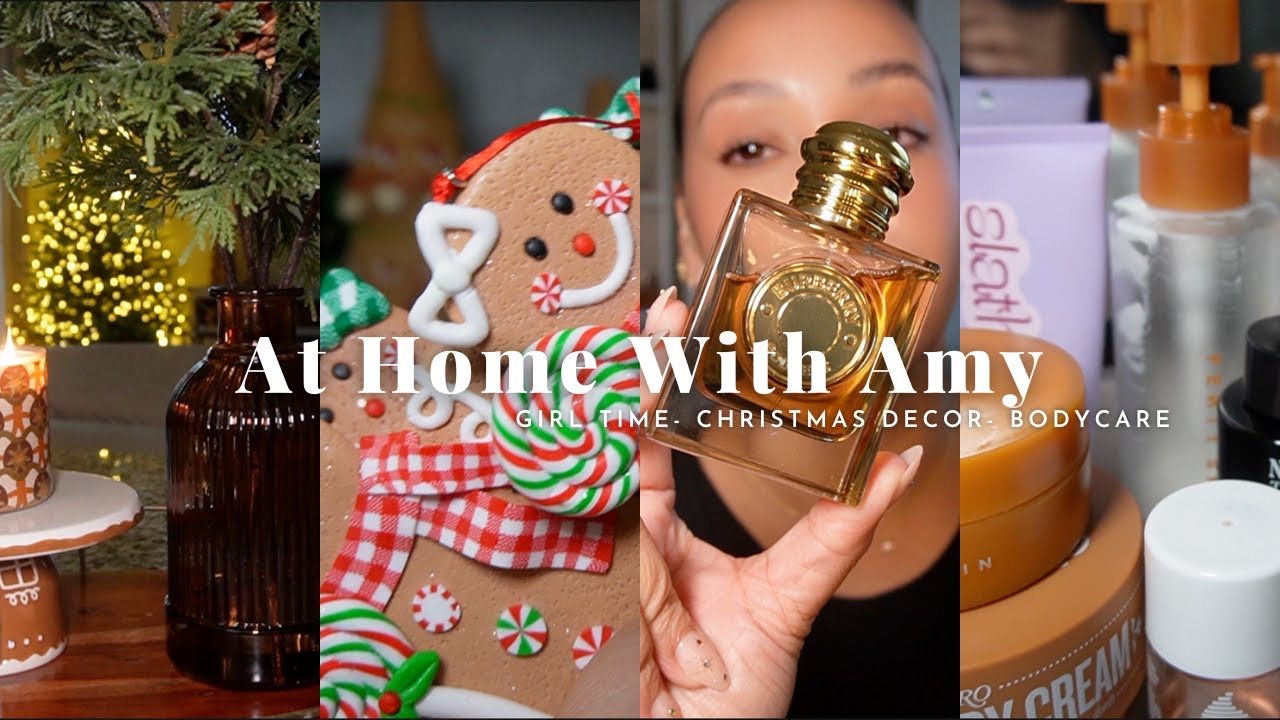 AT HOME WITH AMY 🏠 CHRISTMAS DECOR, TARGET, MICHAELS & HOBBY LOBBY HAUL + MORE | AMY GLAM