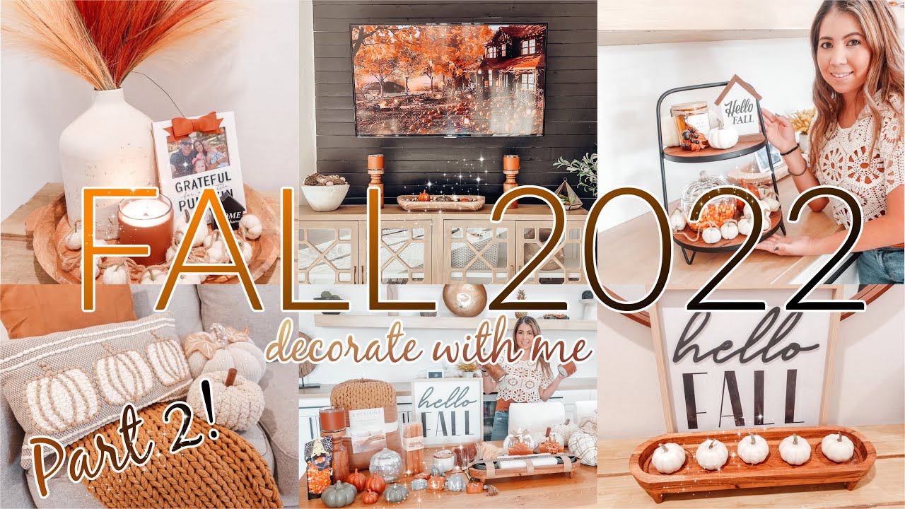 NEW FALL CLEAN AND DECORATE WITH ME 2022 || FALL CLEAN AND DECORATE PART 2
