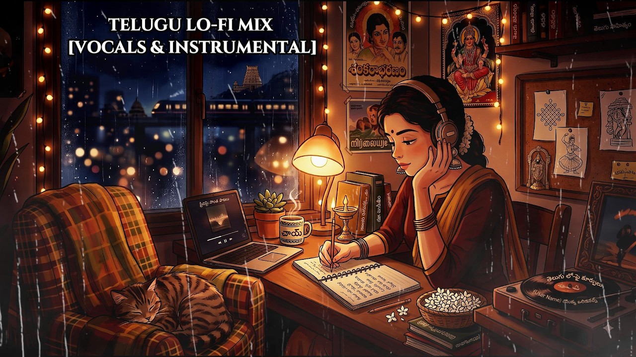 🎧 Mind Relaxing Telugu LoFi Mix 🌧️ | Soothing Vocals & Aesthetic Beats✨ | Dhvani Music
