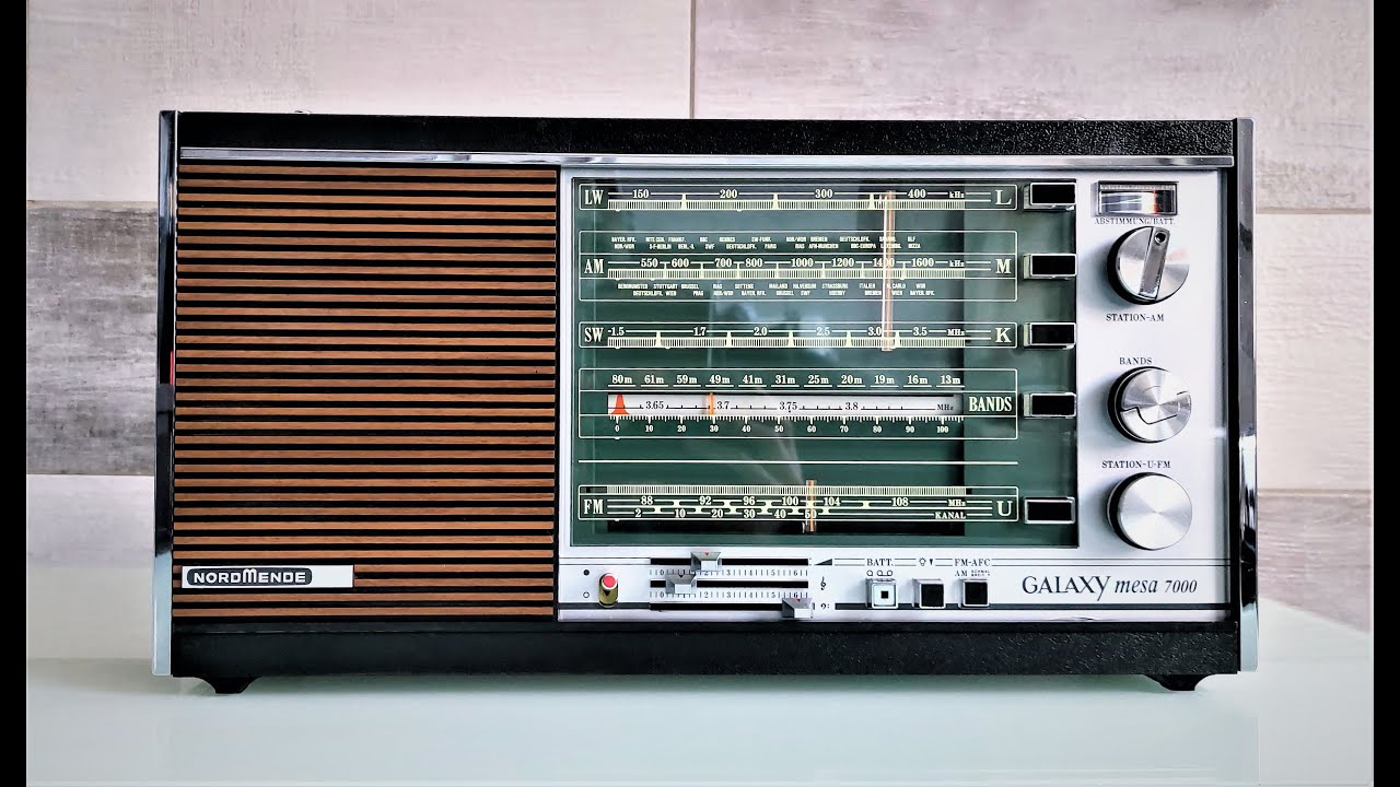 NordMende Galaxy Mesa 7000 radio (made in W Germany, circa 1971-73)