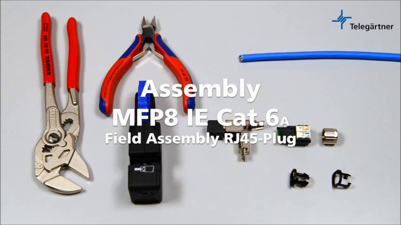 Field assembly RJ45-plug MFP8 IE Cat.6A assembly | Telegärtner