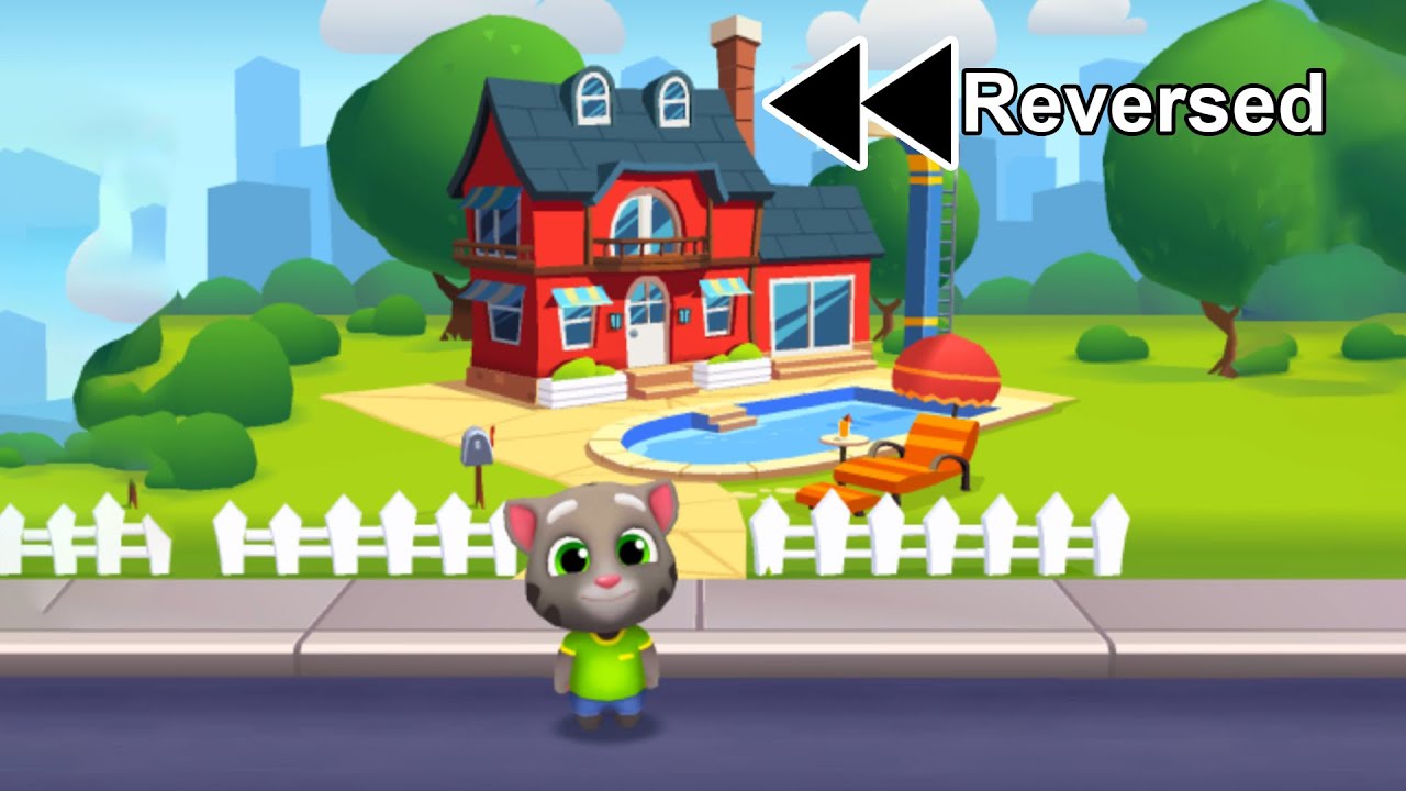 Talking Tom Gold Run - Talking Tom - Reversed Gameplay | Part 01 FHD Full Screen