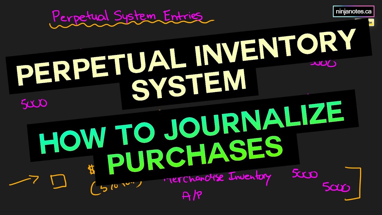 Perpetual Inventory System and How to Journalize Purchase Entries (FA Tutorial #30)