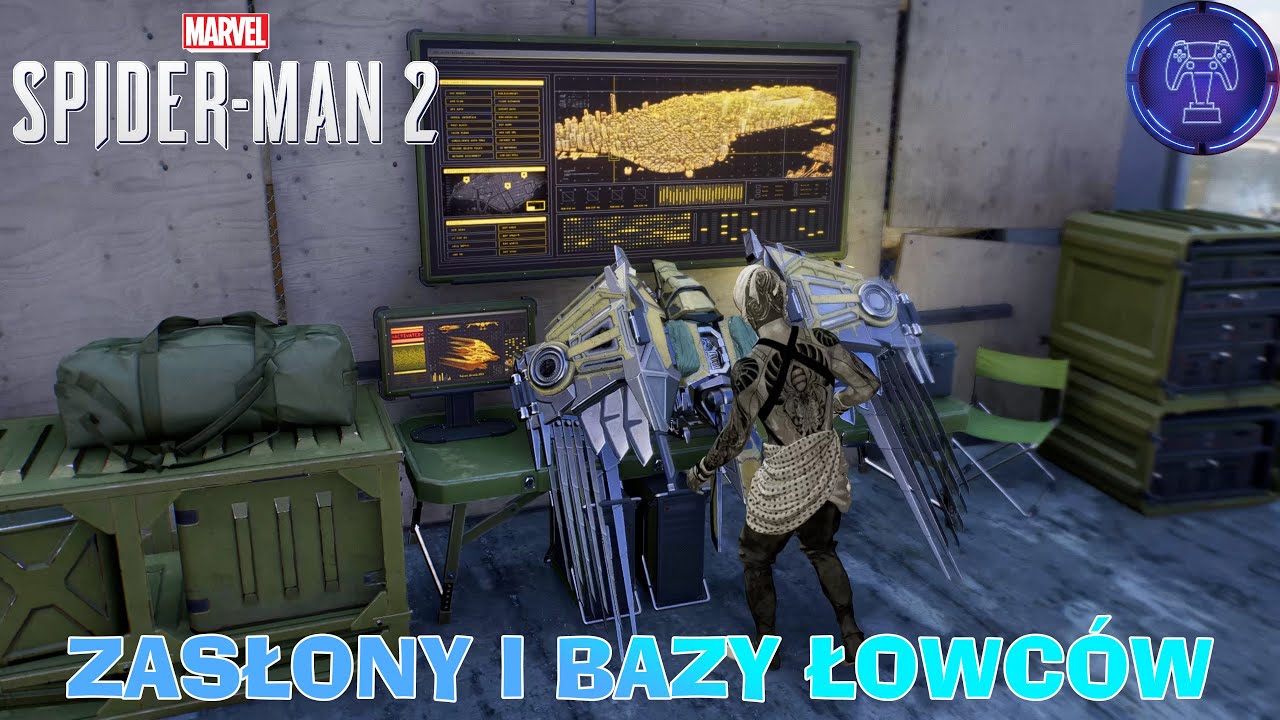 Marvel's Spider Man 2 - Trofeum Znaleźć i zniszczyć - Zasłony i Bazy Łowców