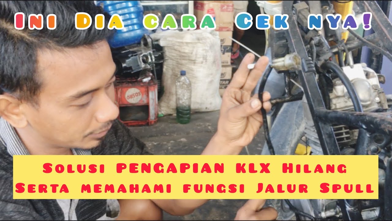 Cara cek pengapian motor KLX atau D-Tracker yang hilang. Begini cara memperbaikinya!