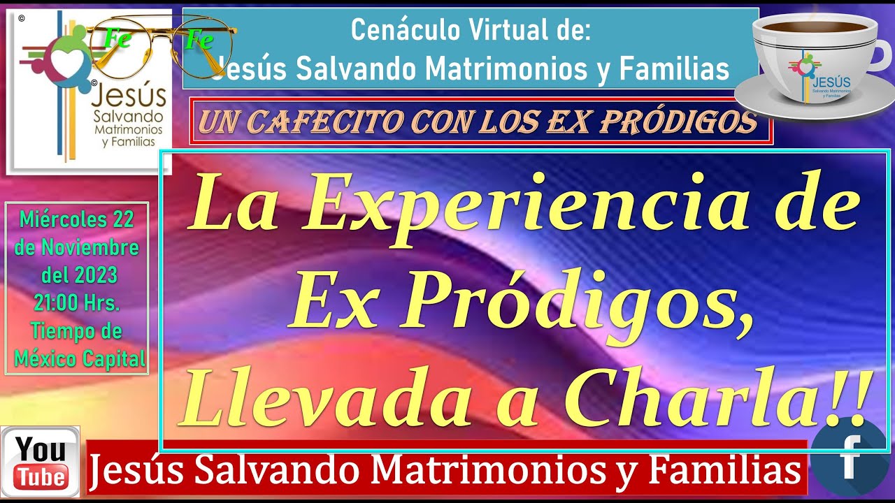 La Experiencia de Ex Pródigos, Llevada a Charla!! @jesusalvandomatrimonioyfamilia
