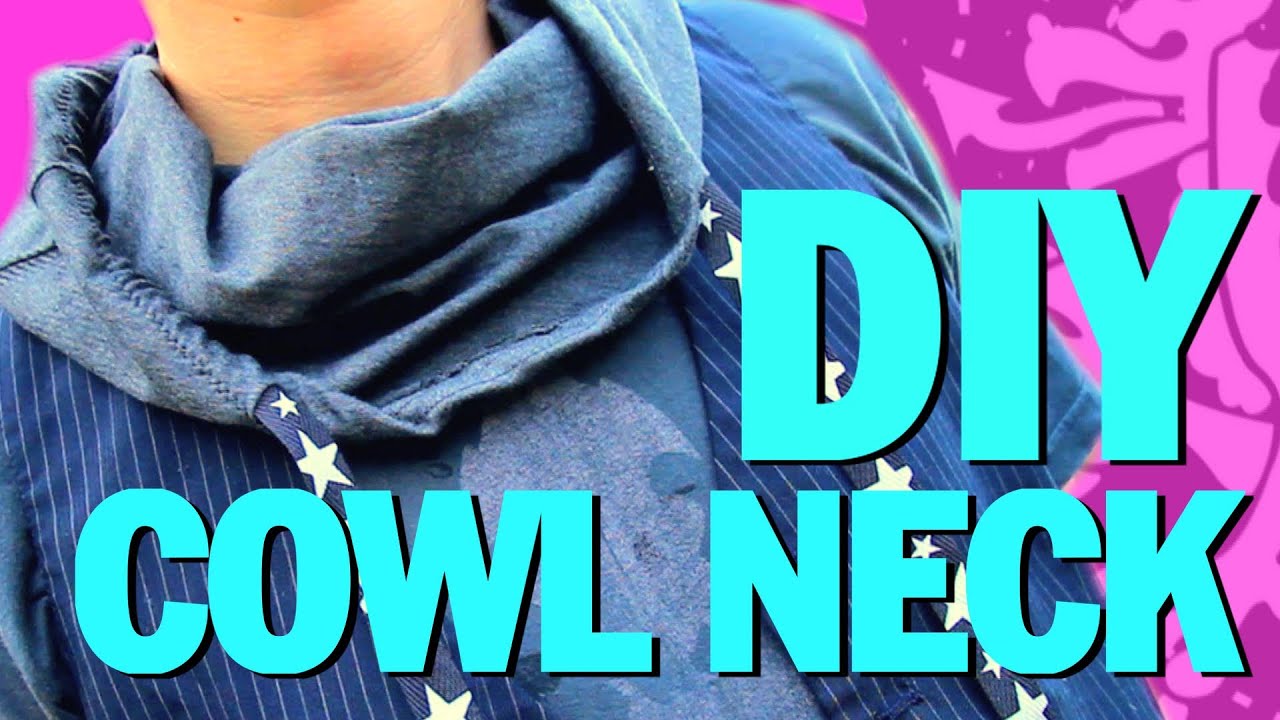 COWL NECK T SHIRT DIY !!!  Threadbanger