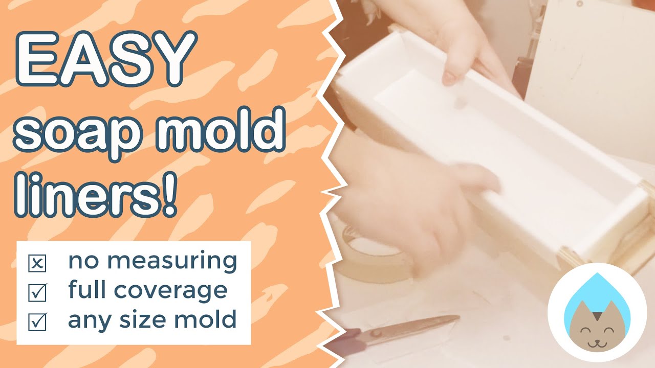 The EASIEST way to line a soap mold with freezer paper! Soap making hacks & tips
