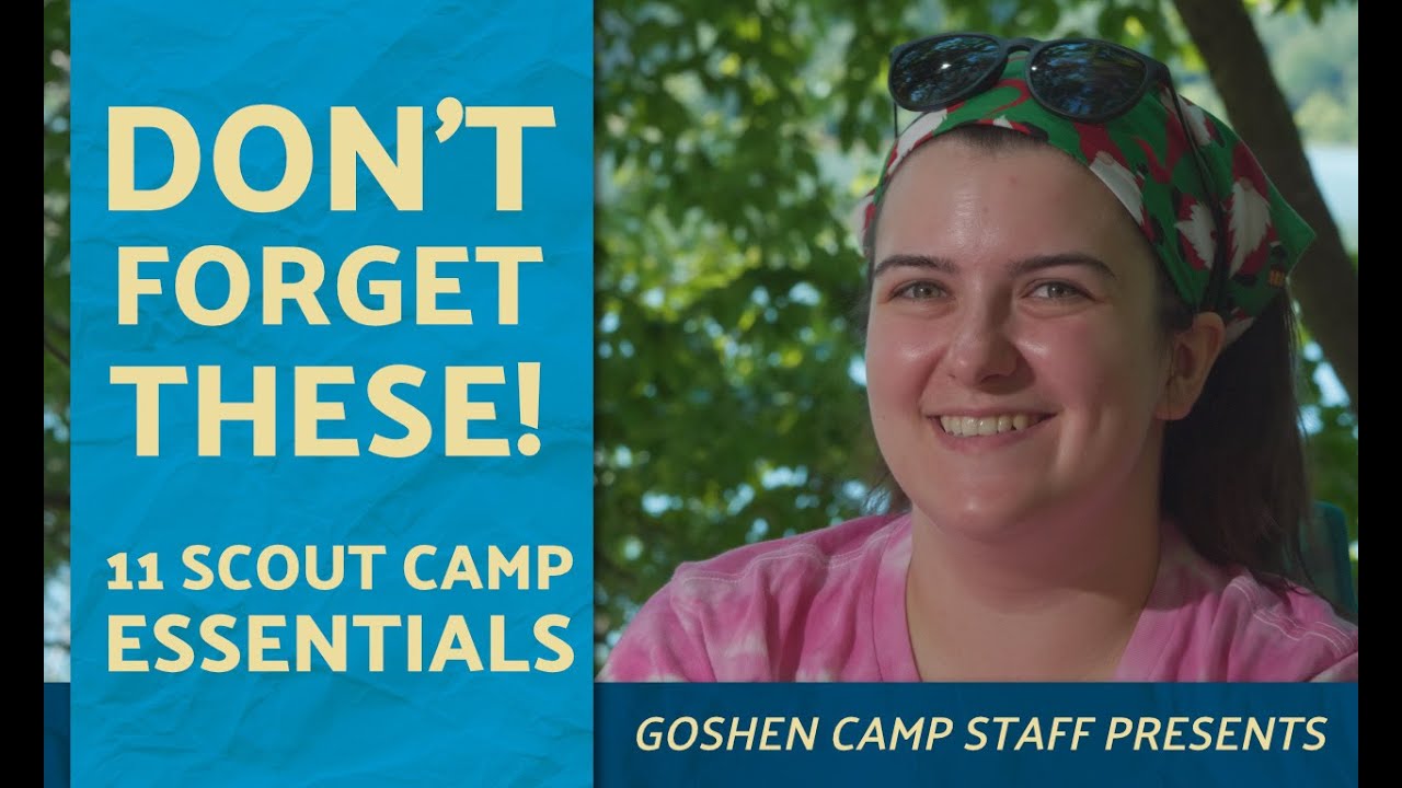 11 Things Not To Forget For Scout Camp | Packing For Summer Camp